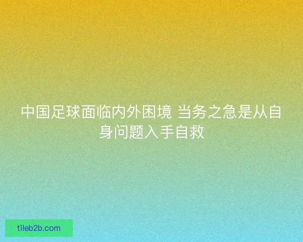 中国足球面临内外困境 当务之急是从自身问题入手自救 中国足球面临内外困境 当务之急是从自身问题入手自救